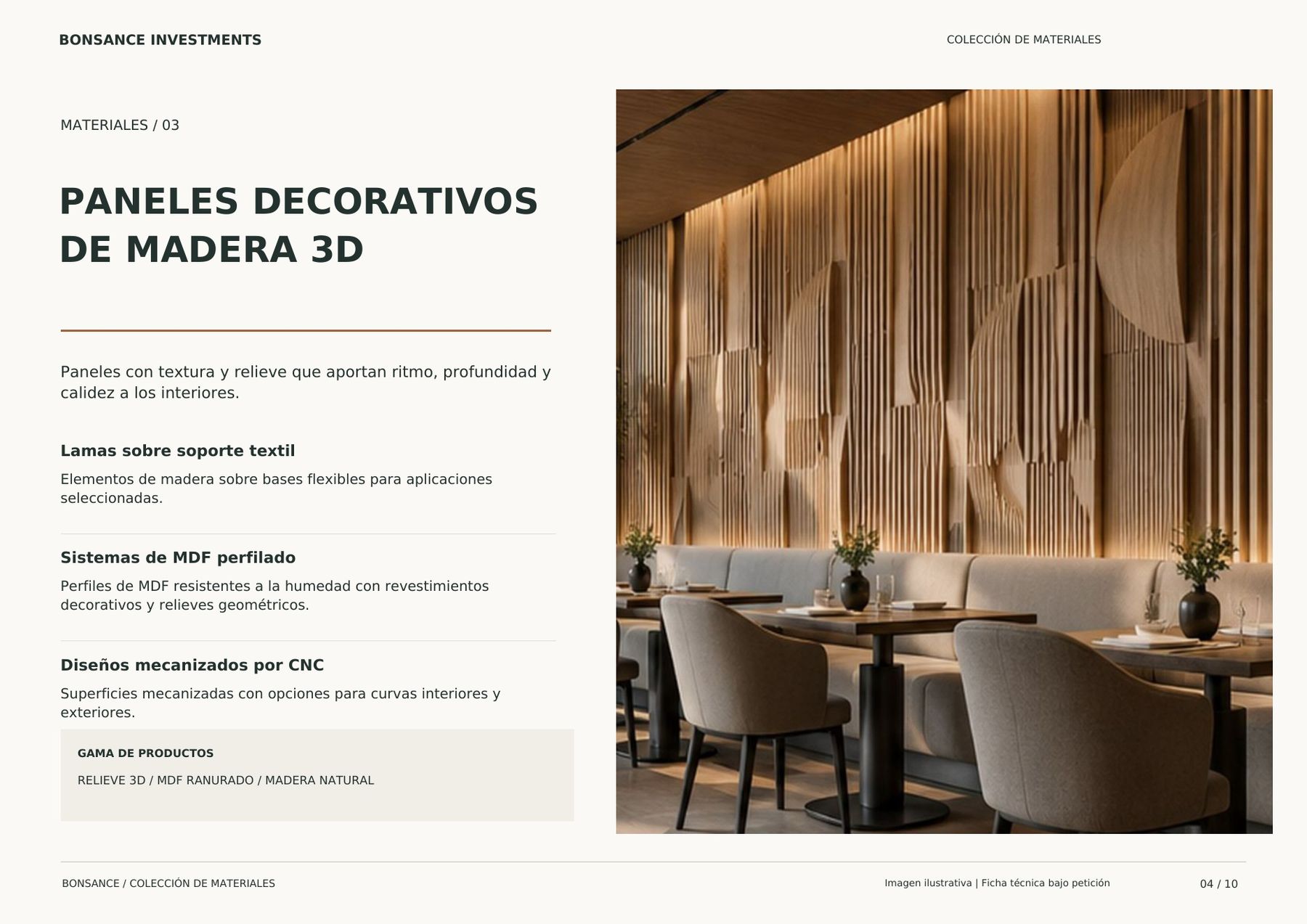 Paneles decorativos de madera 3D para restaurantes y hoteles Paneles decorativos de madera 3D para restaurantes y hoteles