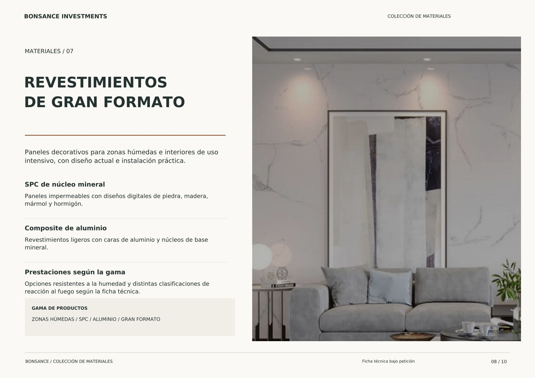 Revestimientos de gran formato para zonas húmedas en hostelería Revestimientos de gran formato para zonas húmedas en hostelería